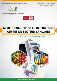 Image of NOTE D'ENQUÊTE CONJONCTURELLE AUPRÈS DU SECTEUR BANCAIRE - N° 21 / 1er Trimestre 2023