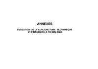 Image of SITUATION ÉCONOMIQUE ET FINANCIÈRE 2020