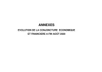 Image of SITUATION ÉCONOMIQUE ET FINANCIÈRE 2020