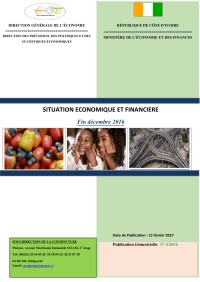 Image of SITUATION ÉCONOMIQUE ET FINANCIÈRE A FIN DÉCEMBRE 2016