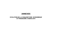 Image of SITUATION ÉCONOMIQUE ET FINANCIÈRE A FIN MARS 2019