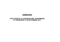 Image of SITUATION ÉCONOMIQUE ET FINANCIÈRE A FIN SEPTEMBRE 2017