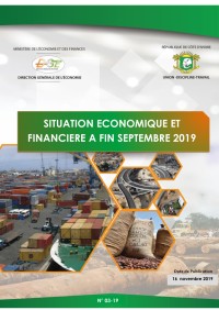 Image of SITUATION ÉCONOMIQUE ET FINANCIÈRE A FIN SEPTEMBRE 2019