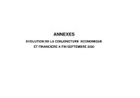 Image of SITUATION ÉCONOMIQUE ET FINANCIÈRE A FIN SEPTEMBRE 2020